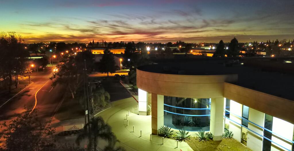 A nightscape of Garden Grove, California