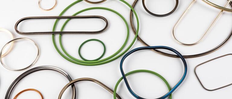 A selection of Omniseal® Metal Seals for High Temperature & Pressure
