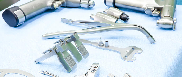 A selection of surgical tools